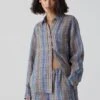 CLOSED Checked Linen Shirt -ModeZeit C94241 54A 22 554