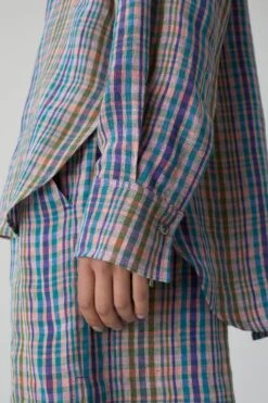 CLOSED Checked Linen Shirt -ModeZeit C94241 54A 22 554 3