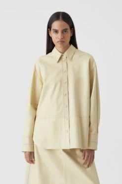 CLOSED Hemdbluse Aus Leder