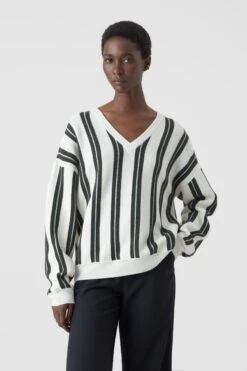 CLOSED Gestreifter Strickpullover