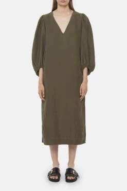 CLOSED Seide-Leinen-Kleid